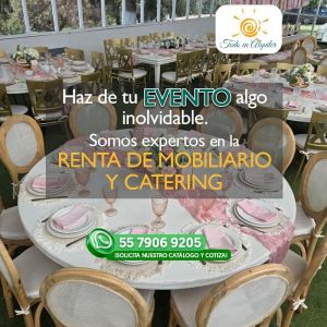Renta de mobiliario y decoración para eventos